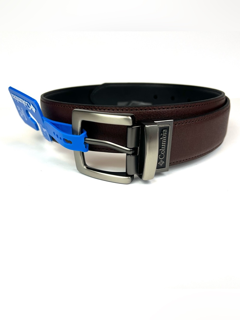 Columbia Belt Reversible Men's Size S 30-32 Synthetic Leather Brown / Black